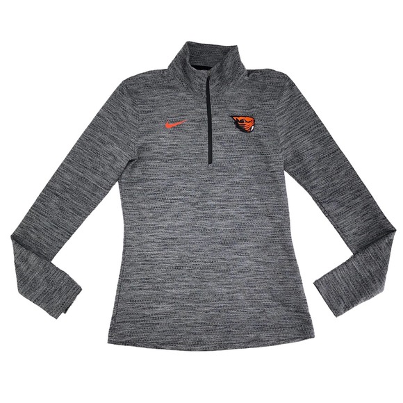 Nike Womens Size Small Dri-Fit Zippered Mock Neck Pullover Long Sleeve - Picture 1 of 4